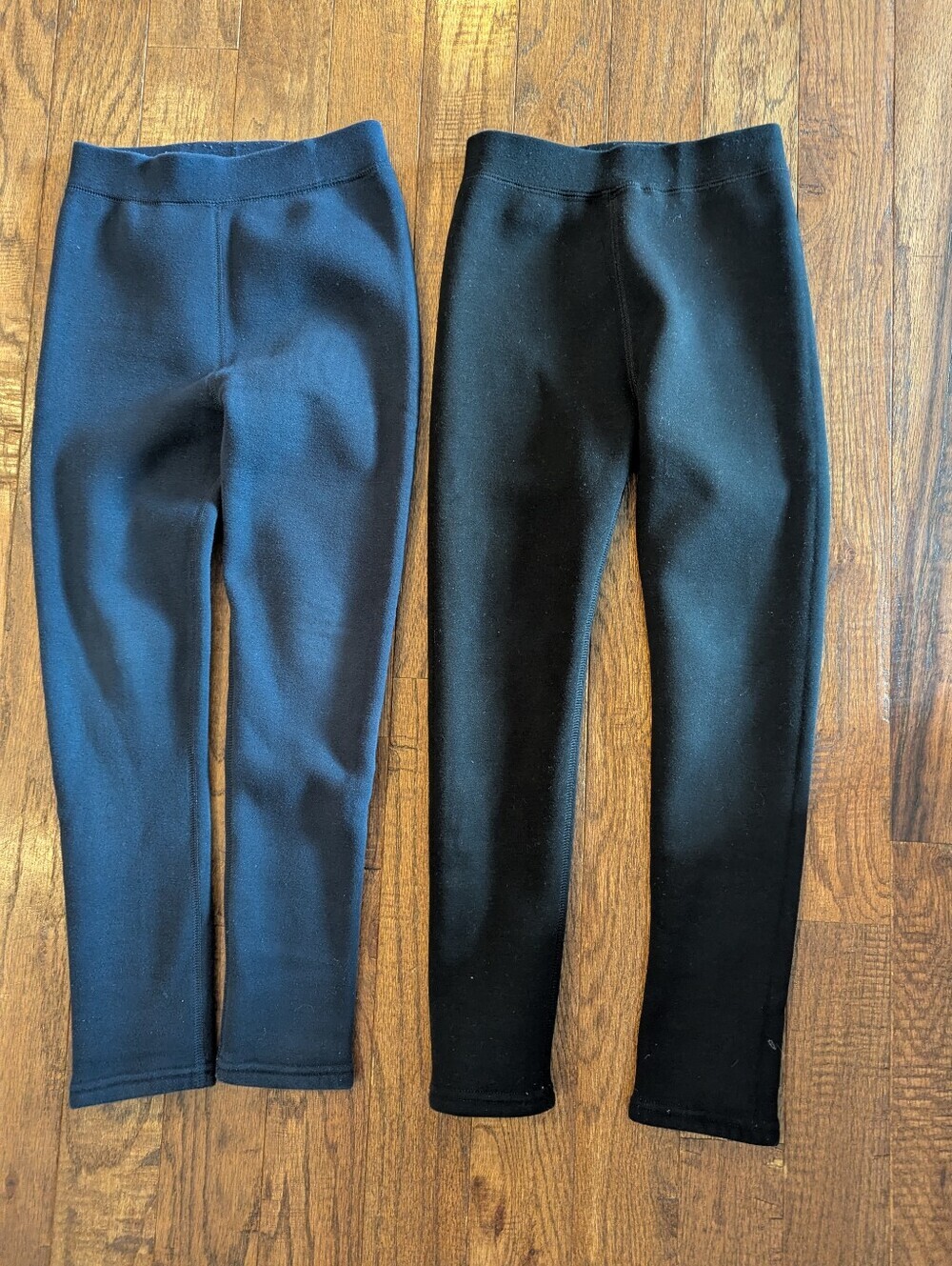 Fleece Lined Joggers, Thick Cozy Fleece By Tianjue Blue & Black Like New Size 10